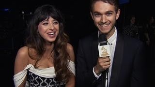 GRAMMY 56 - Zedd and Foxes - Backstage Thank You Cam