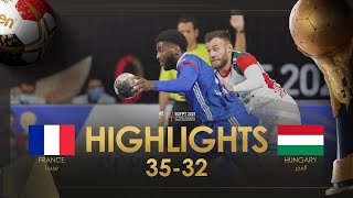 Highlights: France - Hungary | Quarter finals | 27th IHF Men's Handball World Championship|Egypt2021