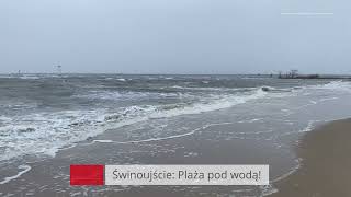 Świnoujska plaża pod wodą!