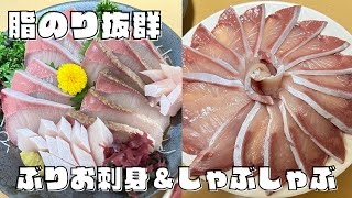 【超絶美味】養殖のぶりをしゃぶしゃぶ・お刺身にしてみた！