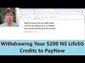 Guide to Withdrawing Your $200 NS LifeSG Credits to PayNow