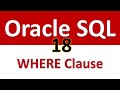 Oracle SQL Developer Tutorial For Beginners - 18 - Filtering the results - Basic WHERE Clause