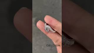 Round diamond fancy engagement ring #valentinering #promisering #valentinegift #weddingring #jewelry