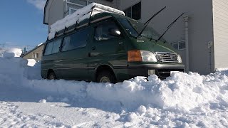 北海道田舎生活。車回りの雪かき🌈