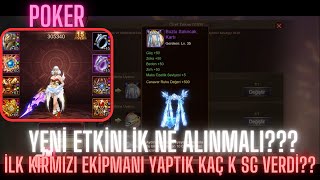 WARTUNE ULTRA/ YENİ ETKİNLİK' DE NE ALINIR??? İLK KIRMIZI EKİPMAN YAPILDI (POKER)