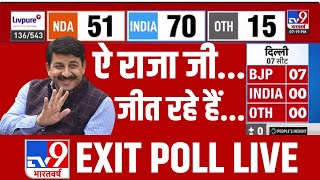 EXIT POLL ON TV9: Delhi में BJP की आंधी? | NDA | INDIA | Congress | Kanhaiya Kumar | Manoj Tiwari