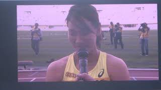 セイコーゴールデングランプリ陸上2018大阪・福島千里のインタビューと女子100mハイライト映像