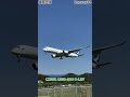 福岡空港 runway34、cpa588便 a350 b lrv 着陸機（iphone 12 pro 動画）