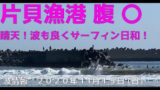 波情報　千葉北　片貝漁港　１１月１５日　ロング楽しんでます！