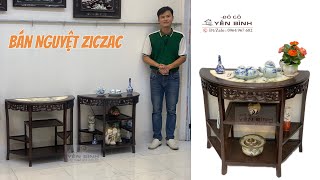 Báo giá bán nguyệt ziczc - bàn trà bàn bày đồ sang trọng