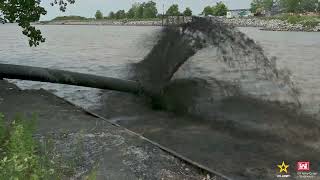 Pumping Begins at Buffalo Outer Harbor