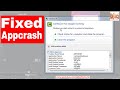 Appcrash in Windows 7 Solution | How to fix appcrash error in windows 7 | Windows 10 | 2019