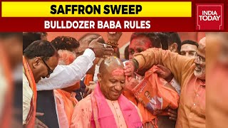 CM Yogi Painted U.P Saffron Again, Double Engine Strike Chord With Voters | Bulldozer Baba Rules