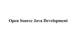 OPEN SOURCE PROJECTS IN JAVA | OPEN SOURCE THESIS IN JAVA | OPEN SOURCE CODE PROJECTS IN JAVA