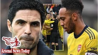 Arsenal boss Mikel Arteta apologises to Crystal Palace for Aubameyang horror tackle- news today