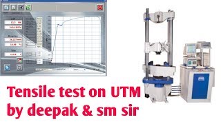 Tension test on UTM