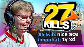 FACEIT KINGS JIMPPHAT and ALEKSIB GET 46 KILLS TOGETHER IN 17 ROUNDS! JIMPPHAT POV