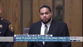 Man pleads guilty to burning infant, sentenced to 5 years