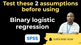 How to test assumptions for Binary Logistic Regression in SPSS: Detect outliers & multicollinearity