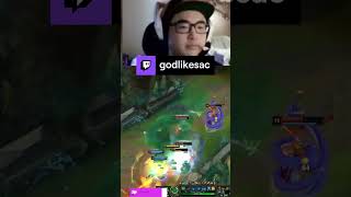 GODLIKE PEEL FOR ADC! Down 10k Gold | godlikesac on #Twitch  #leagueoflegends  #twitchstreamer #Zac