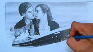 How to draw the titanic - titanic ship Easy for beginners//Step by Step//drawing tutorial