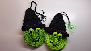 How to Crochet a Googly Eyed Witch for Halloween #crochet