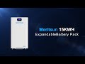 MeritSun Power15KWH Expandable Battery Pack | Home Lithium Battery Series