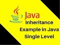 8.4 Inheritance Example in Java Single Level