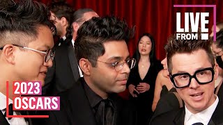 Son Lux Jokes About Jamie Lee Cutis' Meditation at 2023 Oscars | E! News