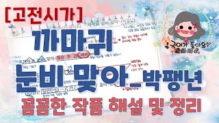 [국어가 좋아요] 고전시가 - 까마귀 눈비 맞아(박팽년) -꼼꼼한 작품 해설(2024수능특강, 중2 천재 국어)