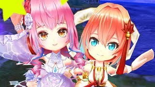 【白猫】リネア/佐倉 (輝剣) Lv.20000 ウルティマ (弱魔・HP3兆) \u0026 リーラン/莉蘭 (槍) Lv.20000 THE ニョロンポス (全弱點・HP5兆)【決戦クエスト】|#リネア