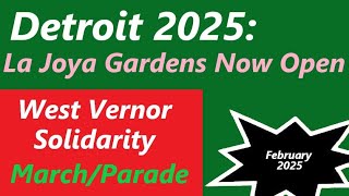 Detroit's Bustling West Vernor And La Joya Gardens Construction Complete. February, 2025 Drive.