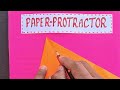 how to make a paper protractor measure angles without a protractor diy maths tlm for students