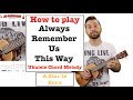 How to play Always remember us this way - Ukulele tutorial - chord melody cover - Jb Lessons