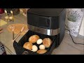 Frühstück!!!  Brötchen und Eier zusammen im Air Fryer Heißluftfritteuse gemacht - ein kleiner Test
