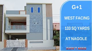 G+1 ll WEST FACING || 133 SQ YARDS || INDEPENDENT HOUSE FOR SALE || DON'T MISS || URK PROPERTIES