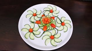 Art In Vegetable Carving | Food Decoration | Party Garnishing