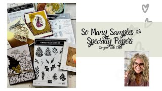 EASY Wow Factor!  Specialty Paper On A Ton Of Stampin' Up! Cards - Fall Retreat