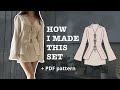 Front ties two piece set sewing tutorial