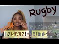 Clueless new rugby fan reacts to rugby insane hits  The Best Massive hits,