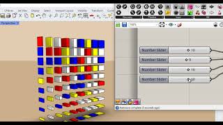 Mondrian grid by #chatgpt code and #grasshopper #python