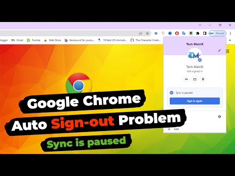 Как исправить ошибку «Синхронизация Chrome приостановлена» | Автоматический выход из Google Chrome | Синхронизация Google Chrome приостановлена