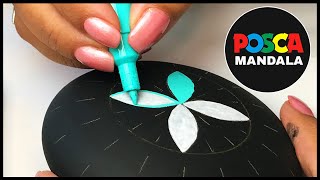 Posca Mandala Dot Painting How To Paint Stones Rocks Dotting Artist Tutorial Art Mandalas #mandala