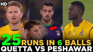Quetta Need 25 Runs in 6 Balls | Most Shocking Match in HBL PSL History | Quetta vs Peshawar | MB2A