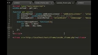 Javascript Tutorial - How to send out iframe variables to outside iframe