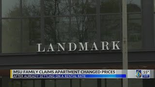 MSU Family Claims Apartment Changed Prices