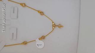 Latest light weight gold chain necklace designs with weight