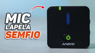 😱 Melhor MICROFONE SEM FIO para seus VÍDEOS? Andoer MX5 - BOM E BARATO!?