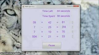 VB Maths Quiz v1.1