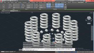 3D ARRAY WITH AUTOCAD *POLAR ARRAY*